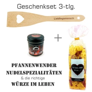 Geschenk/Geburtstag/Frauen/Männer/Herz-Pfannenwender/mit Gravur/Nudeln/Gewürz - Bild 1 von 1