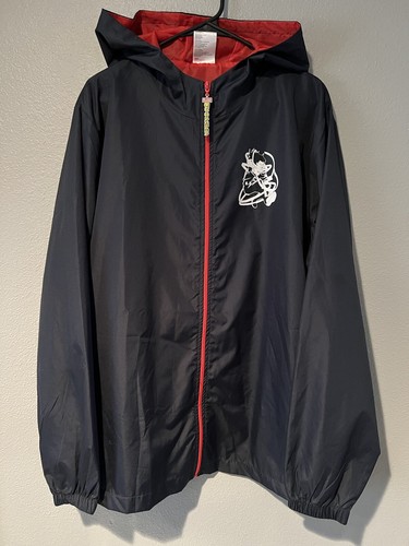 Felpa con cappuccio My Hero Academia Eraserhead Coach cerniera completa frangivento blu navy rossa taglia L