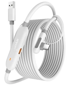 Link Cable with Charging 16FT Compatible with Meta Quest 3S/Quest 3/Oculus Quest - Picture 1 of 6