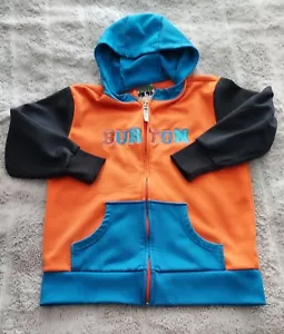 Burton Dry Ride Multicolor Snowboarding Full Zip Hooded Jacket Boys Size L 1/16 - Picture 1 of 6