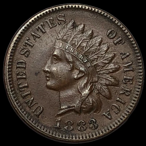 1883 Indian Head Cent Penny  J8038 Cover