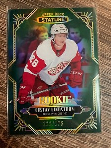 GUSTAV LINDSTROM 2020-21 Upper Deck Stature GREEN Rookie #122/175