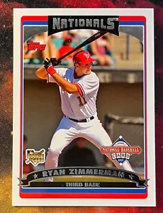2006 NBCD #T3 Topps Inserts Ryan Zimmerman Nationals Rookie - Picture 1 of 2