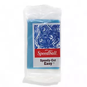 Speedy-Cut Blue Soft Rubber Carving Block - 2x3 Inches - Easy Block Printing for - Picture 1 of 4