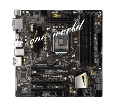 ASRock  Z77 Extreme4-m Motherboard Intel Z77 LGA 1155 DDR3 DIMM USB3.0 Micro ATX - Photo 1/4