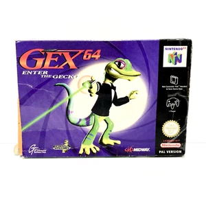 Gex 64: Enter The Gecko + Caja, Manual - Nintendo 64 N64 - Probado - ¡Envío Gratis! - Imagen 1 de 11