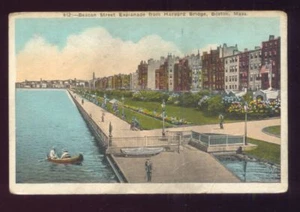 Beacon St Esplanade from Harvard Bridge BOSTON MASS. - Picture 1 of 1