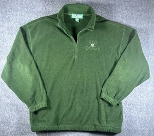 Big Dogs Sweatshirt Herren XL Forrest grün 1/4 Zip Heavy Weight Fleece Vintage - Bild 1 von 8