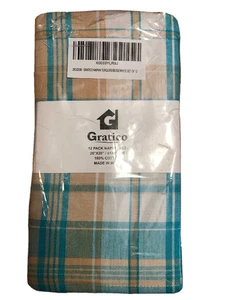 12 Cotton Cloth Napkins Set of 12 Dinner Napkin Ultra Soft Durable Hotel Quality - Imagen 1 de 4