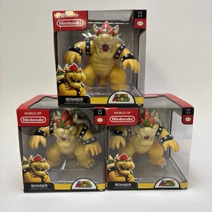 Super Mario 6-Inch Bowser Figure World of Nintendo 2014 NIB Rare Qty 3 - Picture 1 of 6