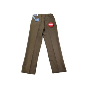 Pantaloni eleganti Croft & Barrow 32x32 marroni pieghettati polsini Opticool vestibilità classica nuovi - Foto 1 di 15