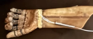Seltene antike Hand- & Unterarmprothese aus Holz - Bild 1 von 5