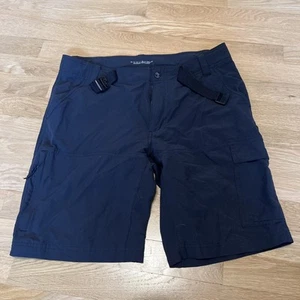 COLUMBIA OMNI-SHIELD Hiking Cargo Pockets Fishing SHORTS BLACK MEN'S 32 x 10 - Picture 1 of 14