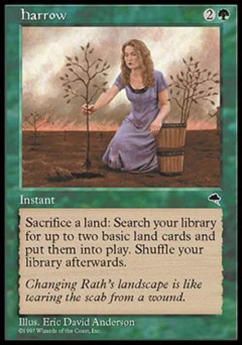 Harrow - Light Play MTG Tempest - Image 1 of 1