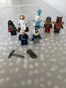 LEGO minifigures X 7 Astronaut Knight Legends Of Chima Used Incomplete - Picture 1 of 11