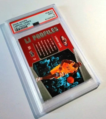 LEBRON JAMES * PSA 9 MINT * 2005-06 Fleer NBA Hoops LJ Profiles #LBJ23 - Image 1 of 4