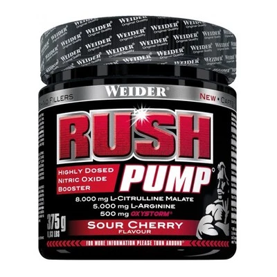 (74,64 EUR/kg) Bomba de Rush Weider 375 g Lata Pre Entrenamiento Booster Citrulina Arginina