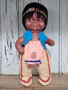 Regal Native American Indian Jointed Doll Canada 10" Vintage Wonderful Condition - Picture 1 of 11