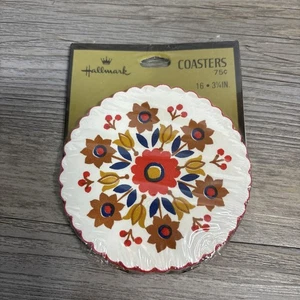 Sottobicchieri di carta vintage Hallmark Thanksgiving Pennsylvania olandese confezione da 16/ - Foto 1 di 4