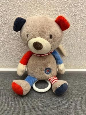 Topolino Topomini Ernstings Spieluhr Plüsch Bär Teddy blau rot 20cm Top Zustand - Bild 1 von 2