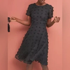 Anthropologie Sunday In Brooklyn Black Fit and Flare Dress Size XS - Picture 1 of 5