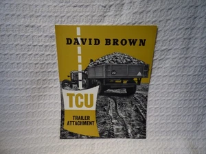 Oldtimer David Brown Traktor TCU Anhängerkupplung Werbung Prospekt Prospekt - Bild 1 von 4