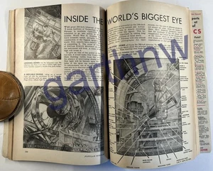 HALE TELESCOPE 1946 PRE INSTALLATION PALOMAR OBSERVATORY WORLD’S LARGEST EYE - Picture 1 of 2