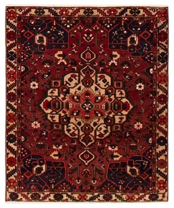 Vintage Hand-Knotted Area Rug 4'11" x 6'0" Traditional Wool Carpet - Picture 1 of 9