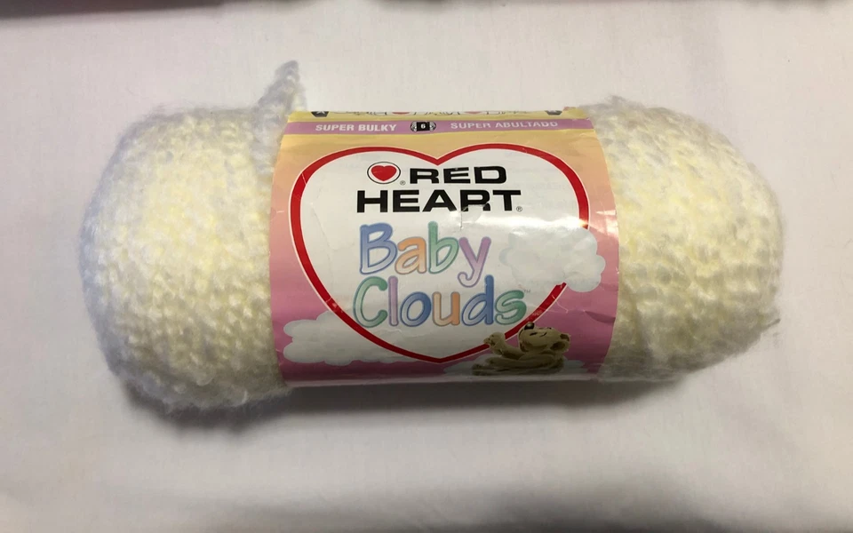Hilo Red Heart Baby Clouds peso súper voluminoso 6 acrílico 6 oz 140 yardas elige el color Foto 1 de 1