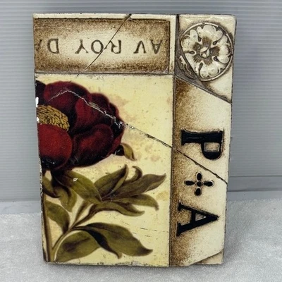 Azulejo de memoria de colección Sid Dickens T-51 amapola París siglo XVIII manuscrito 6x8 retirado Foto 1 de 4