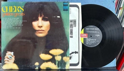 CHER~CHER'S GOLDEN GREATS~ORG 1968 IMPERIAL 1st PRESS LP w/SHRINK~SONNY BONO~POP - Image 1 of 3