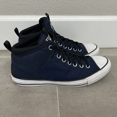 Converse Chuck Taylor All Star Mens 8.5/Womens 10.5 Blue High Street Mid Shoes - Image 1 of 4