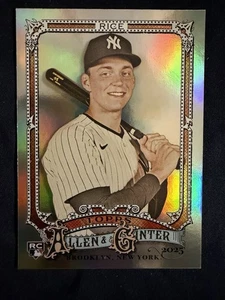 2025 Topps Allen & Ginter Ben Rice Rainbow Foil Yankees Rookie RC #104 - Foto 1 di 2
