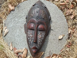 Vintage Wood African Tribal Mask Woman Decor Collectible Wall Hanger Culture Art - Picture 1 of 4