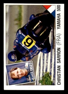 1986 pegatinas Panini Supersport carreras italianas #122 Christian Sarron EX - Imagen 1 de 2