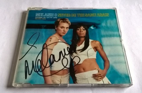 Melanie C Spice Girl Never Be the Same Again CD Signed by Melanie C in 2000 Cover