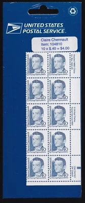 Scott #2187 Claire Chenault Block Of 10 Stamps - Sealed - Image 1 of 2