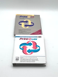 PRINTQ LAN + PRINTQ 5.0 DOS PRINT SPOOLER MANUAL & FLOPPY DISKS - Picture 1 of 2