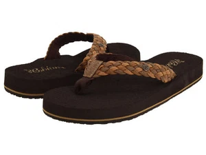 DAMEN COBIAN SANDALE FLIP FLOP GEFLOCHTEN BOUNCE NATUR BRB10-965 NEU MIT ETIKETT - Bild 1 von 9