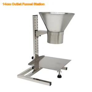 14cm Outlet Stainless Steel Platform Funnel with Support for Bottle Filling - Picture 1 of 11