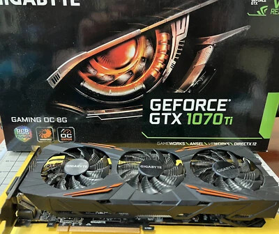 Gigabyte GeForce GTX 1070 8GB video card GV-N1010G1 Gaming-8GD - Image 1 of 4