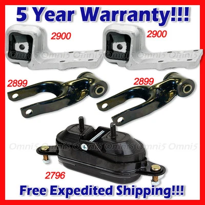 L744 Fits: 1997-2005 Chevrolet Venture 3.4L 2WD, Motor Mount Set 5pcs - Image 1 of 4