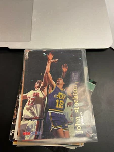 1995-96 NBA Hoops Utah Jazz John Stockton HOF Card - Picture 1 of 1