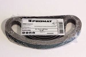Promat 13x457 mm K60 10x Schleifband für INOX Zirkonkorund - Bild 1 von 4