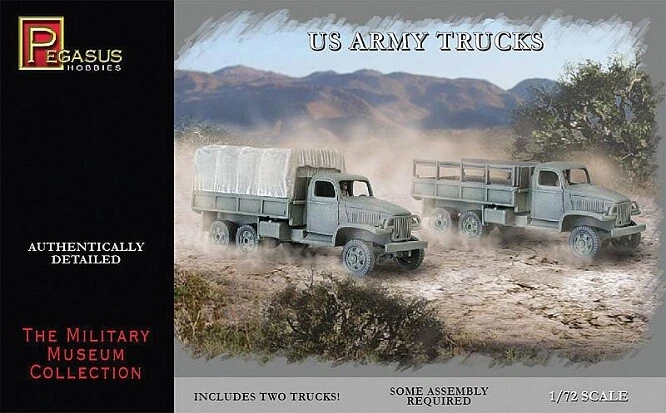 Pegasus Hobbies PG7651 - 1/72 Ww II US Esercito Camion, 2 Kit - Nuovo - Immagine 1 di 1