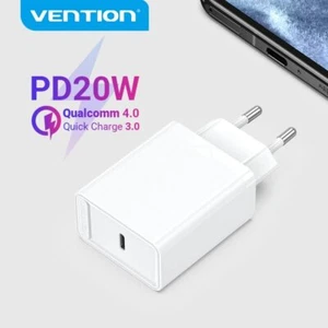 PD Charger Plug 20W USB Type C Fast Charger for iPhone 13 12 X 8 Macbook Phone - Picture 1 of 22