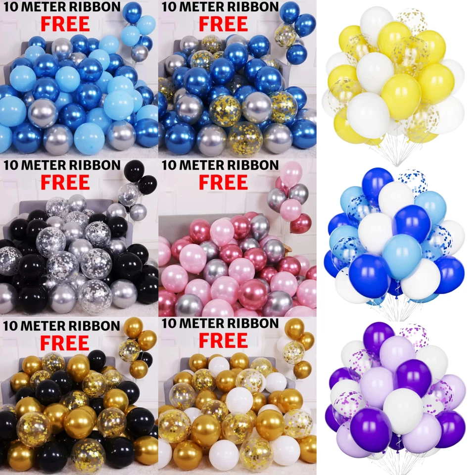 30 X воздушные шары гелий/воздух металлический хром воздушные шары свадьбы качества вечеринки день рождения - Изображение 1 из 4