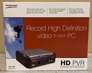 Hauppauge HD-PVR 1212 Black High Definition Personal HDTV Video Recorder - Picture 1 of 4