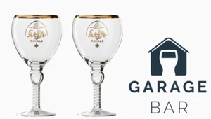 Set Of 2 Leffe Royale Ritzenhoff Cristal Beer Glasses Half Pint 25cl Brand New - Picture 1 of 2