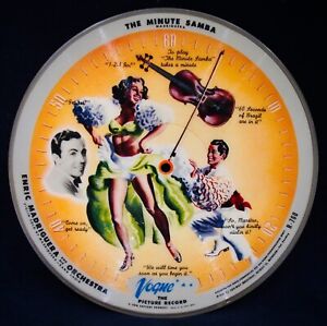 1940er Jahre Vogue 10 Zoll Picture Disc R760 ~ The Minute Samba & So It Goes ~ Enric Madriguera